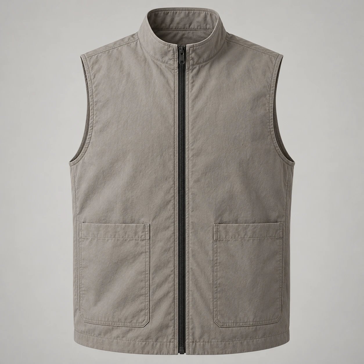Lane Everyday Vest in Stone, front view