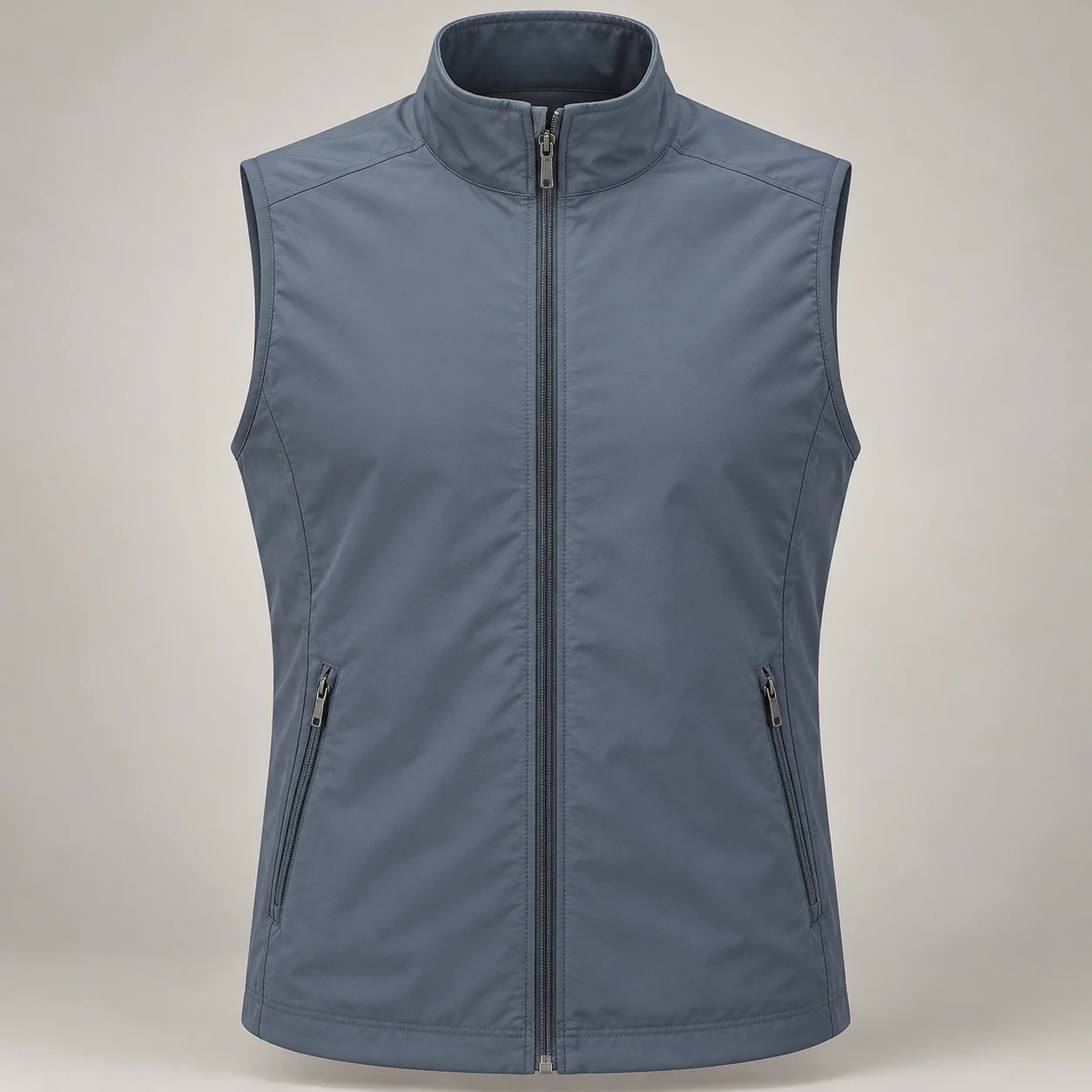 Ridge Trail Vest in Slate, front view
